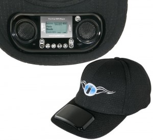 mp3-casquette Un lecteur MP3 intégré dans une casquette