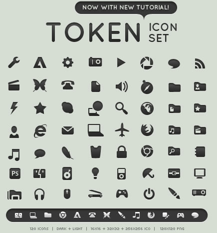 set d'icones pour developpement mobiles