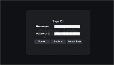 login javascript ajax