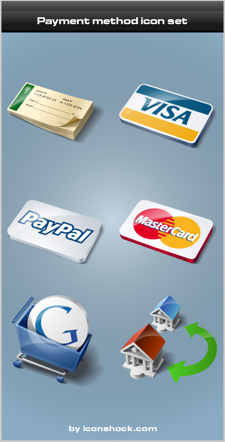 icone paypal visa mastercard