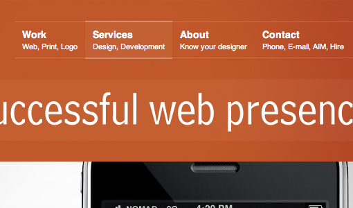 menu css