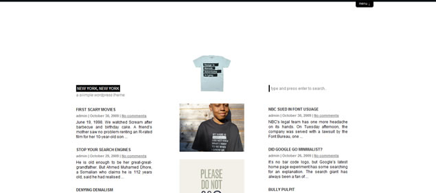 minimalist theme wordpress