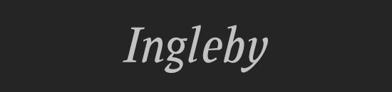 ingleby font