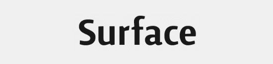 surface type