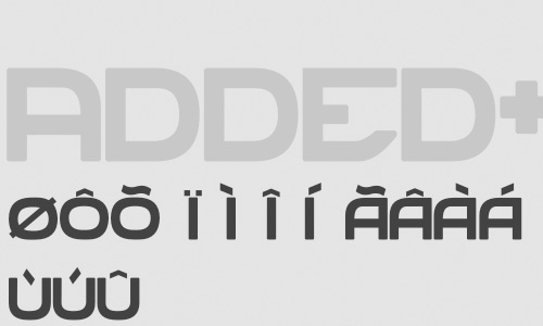 font technical forest