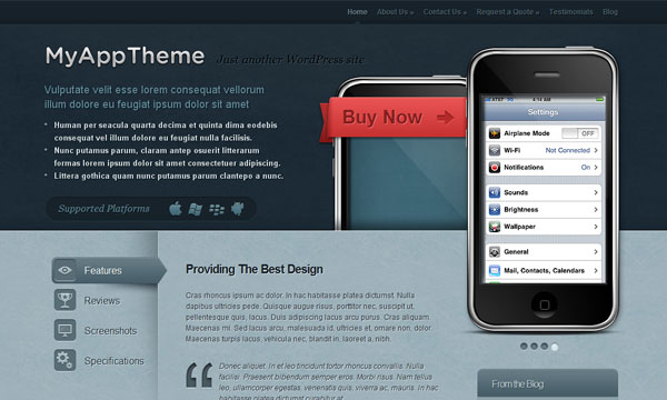 wordpress themes 2010