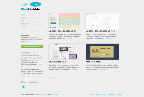 bluebubble free themes wordpress