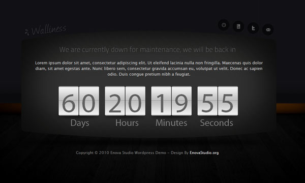 wordpress clockdown