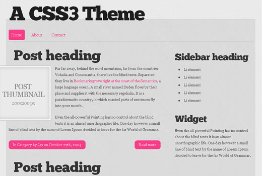 css3 theme