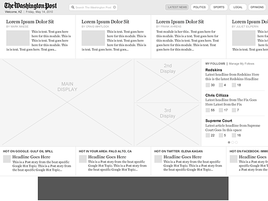 wireframe washington post ipad