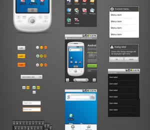 android gui psd vector kit