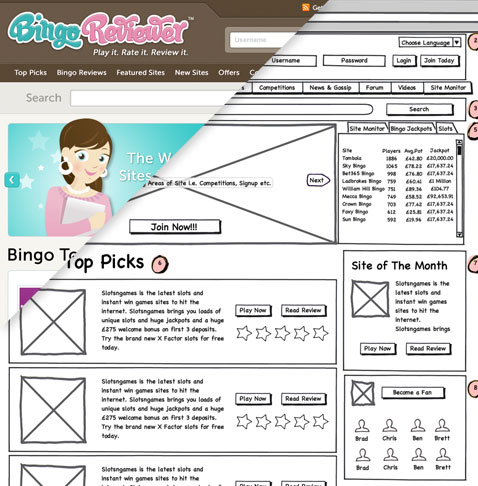 wireframe showcase