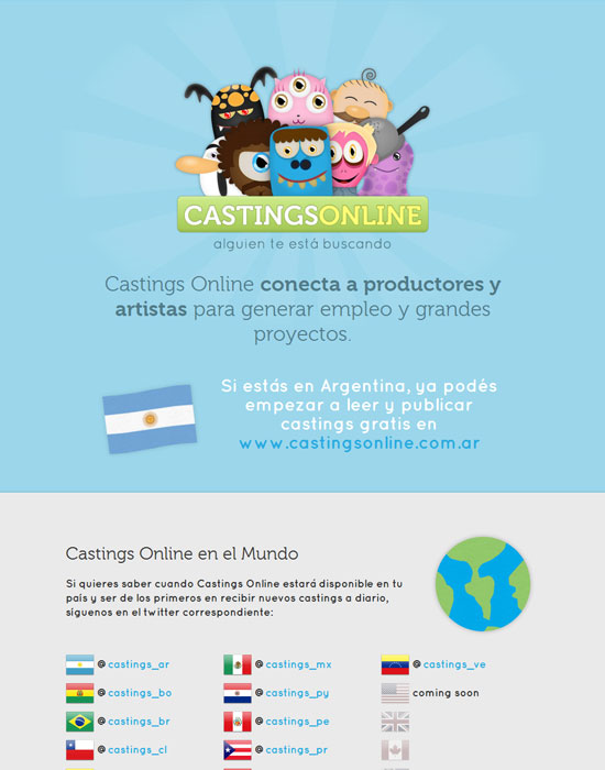 blue casting online