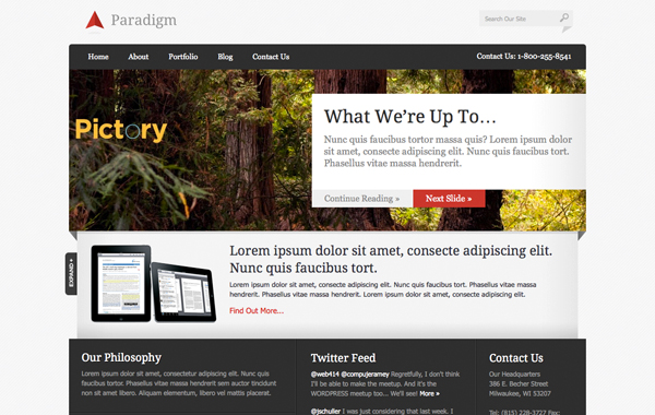 theme wordpress paradigm