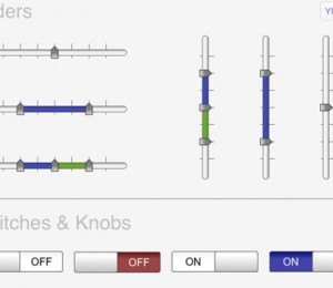 sliders and switches
