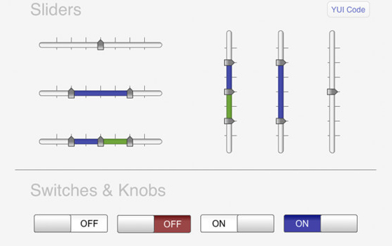 sliders and switches