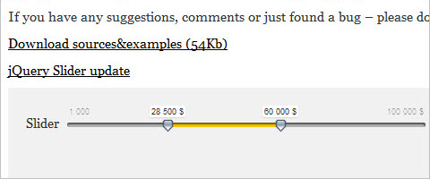 jquery sliders