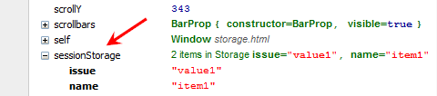 dom storage
