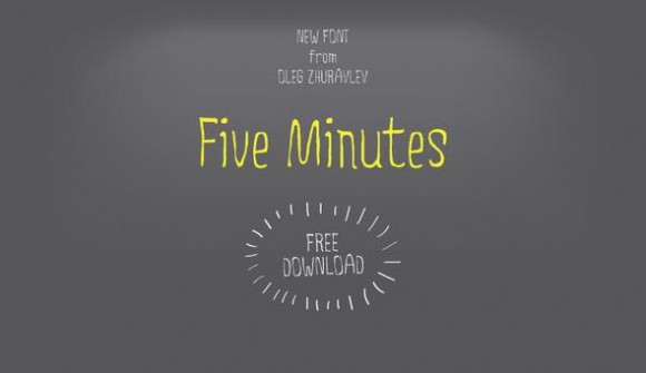 five minutes font