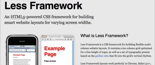 less framework