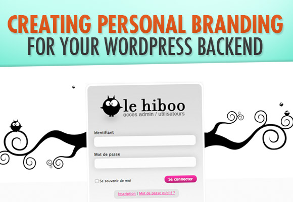 personal brand wordpress admin