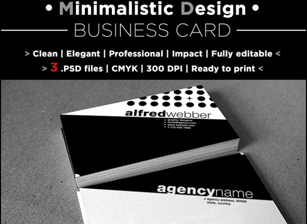 minimal free business cards