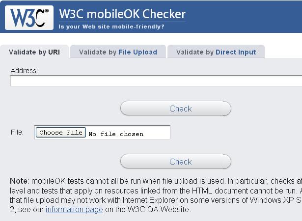 w3c mobile checker