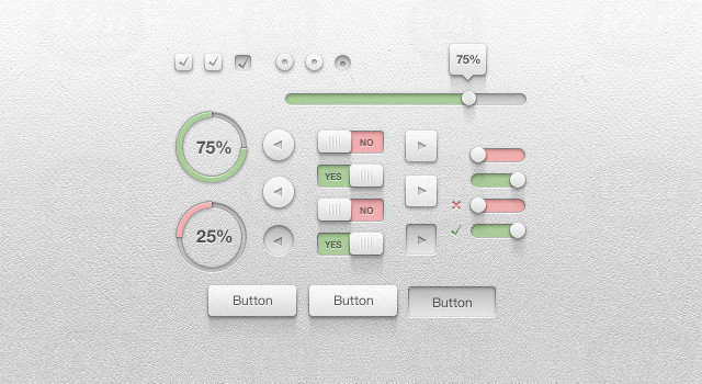 Crisp UI kit design